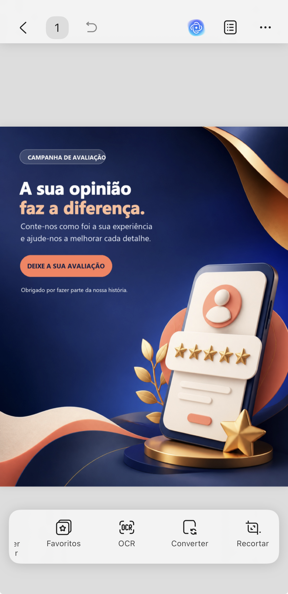extrair texto de imagem pdf no celular