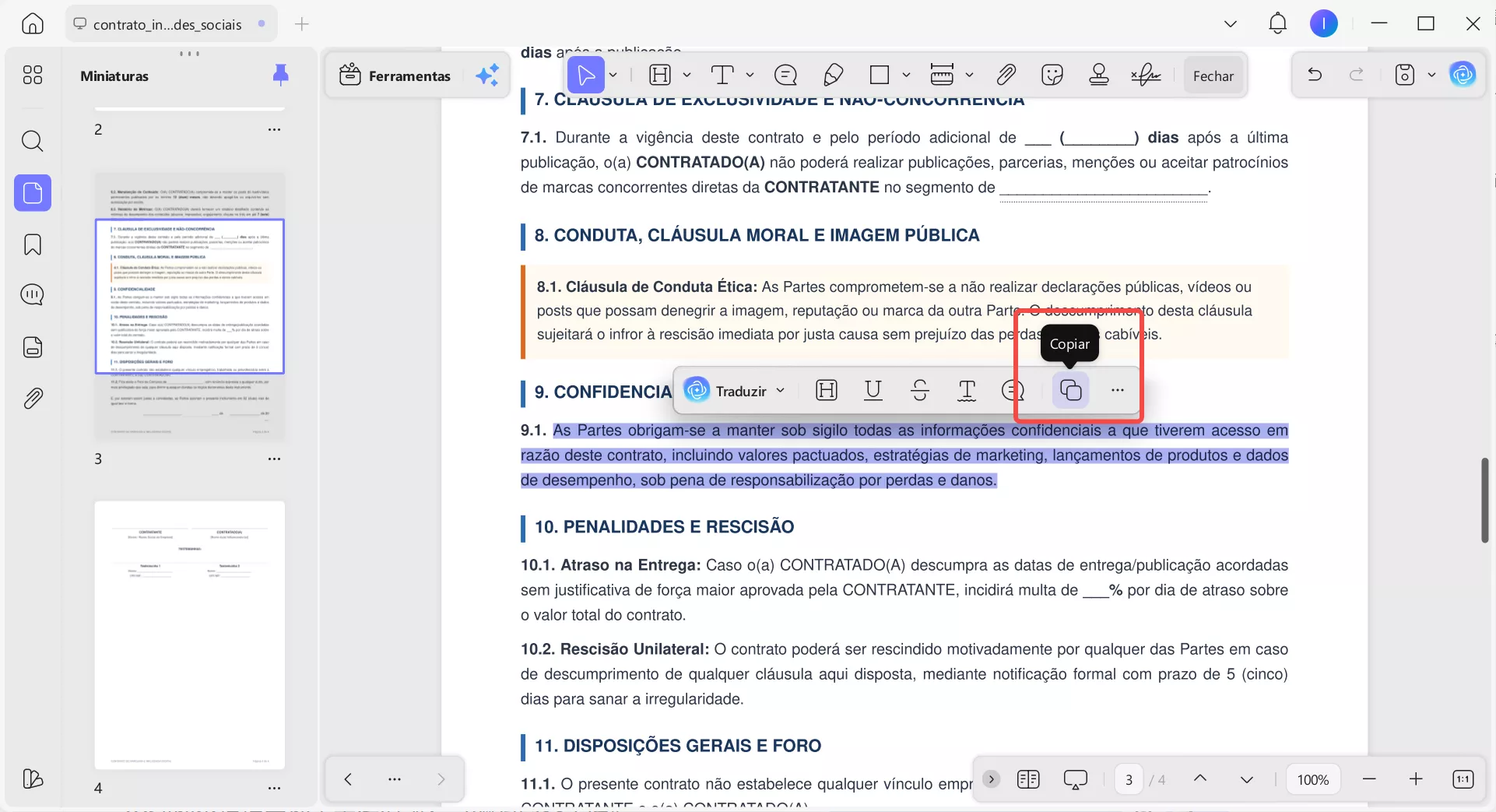 extrair texto de PDF