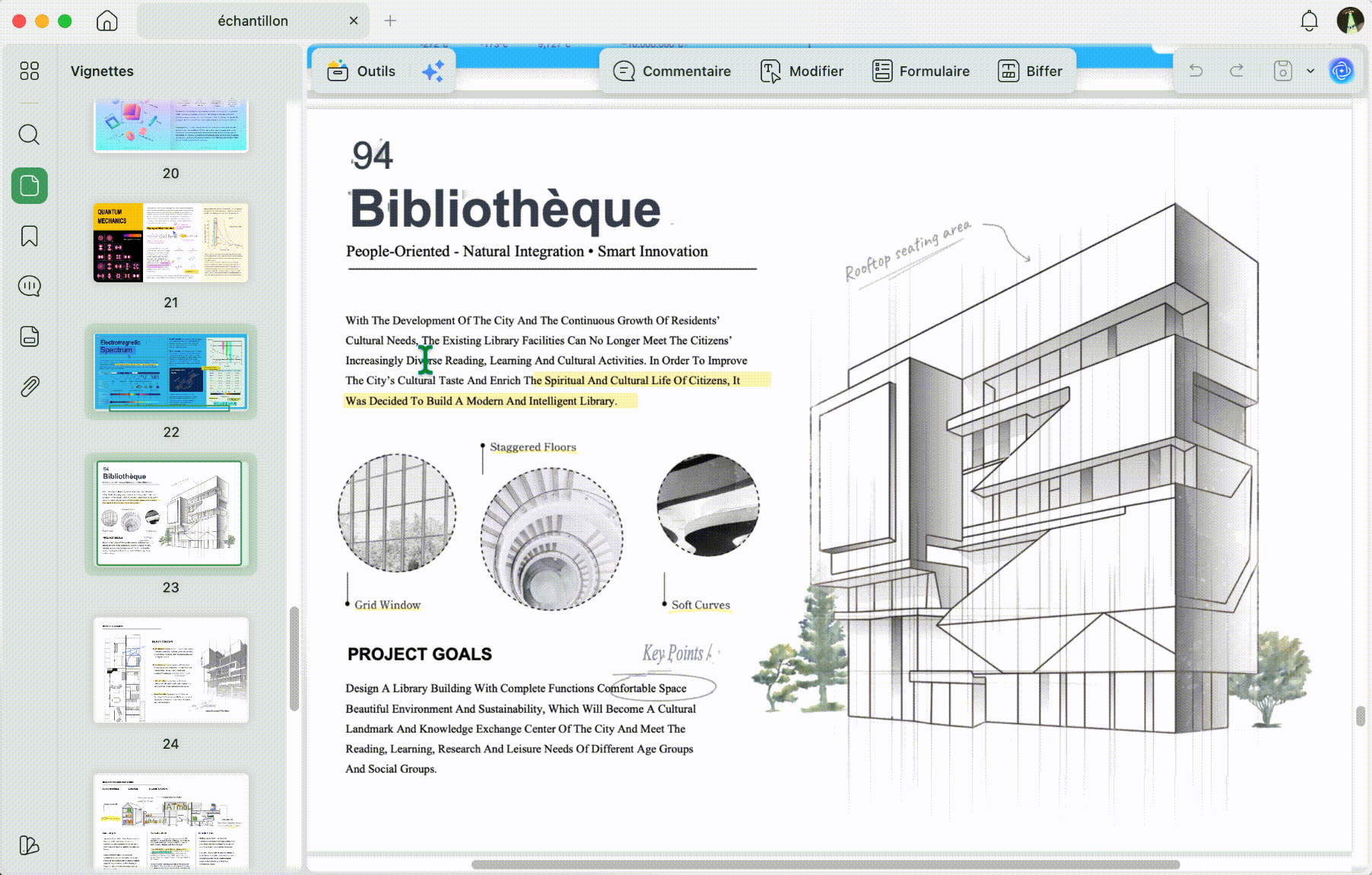 extraire les pages