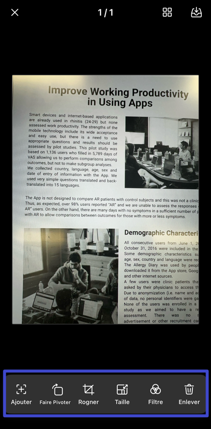 scanner en pdf
