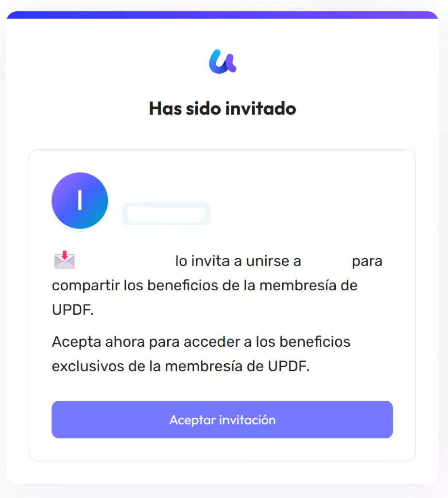 Aceptar la invitación