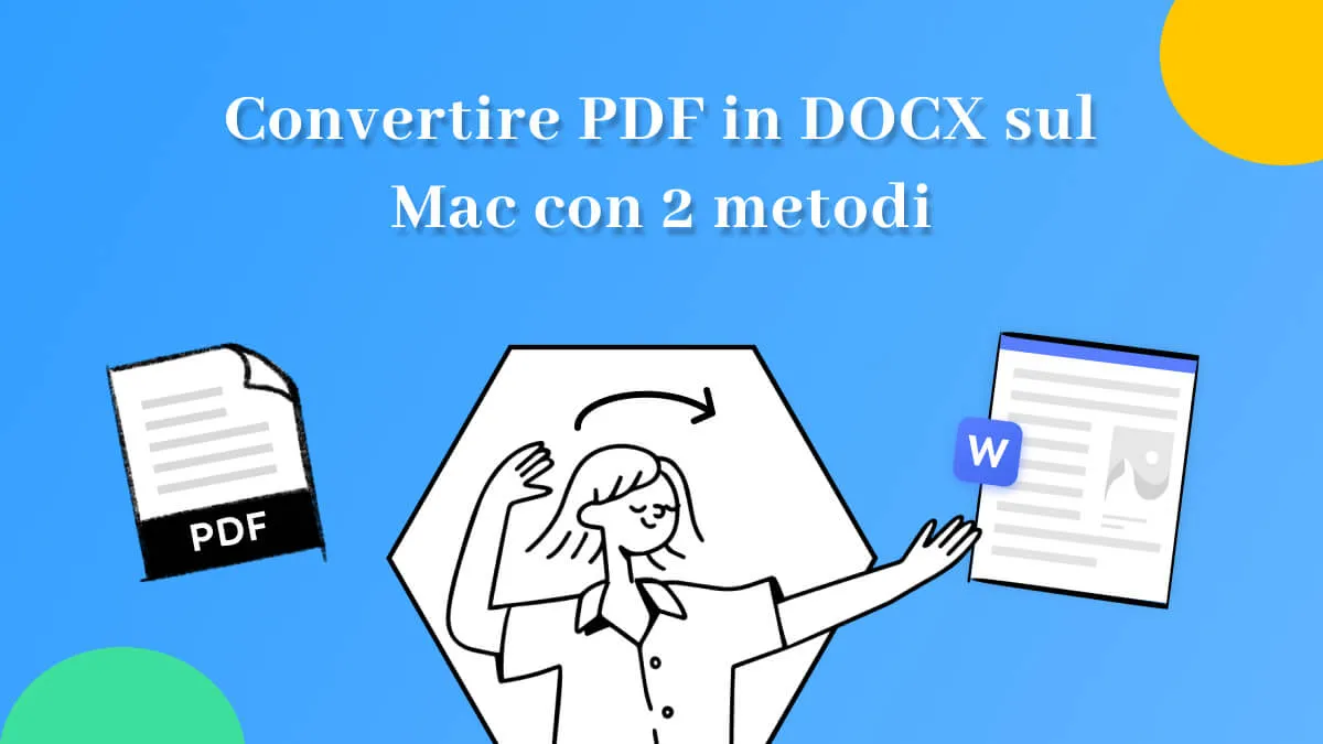 Convertire PDF in DOCX sul Mac con 2 metodi