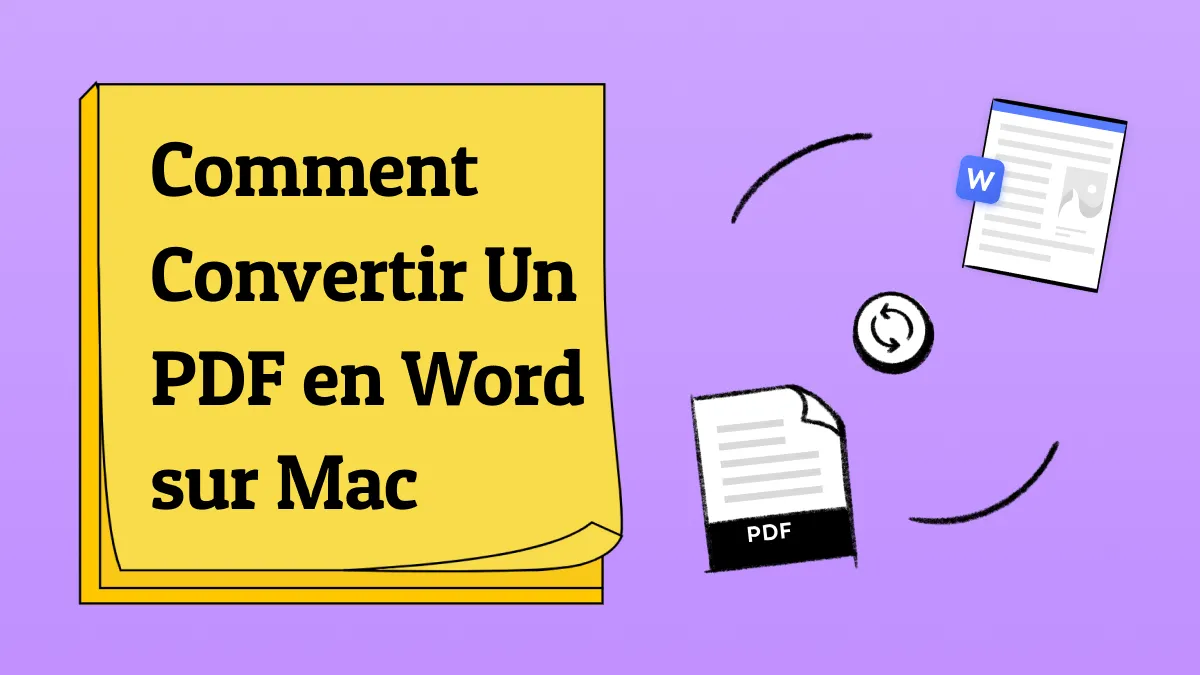 4 méthodes simples pour convertir un PDF en Word sur Mac