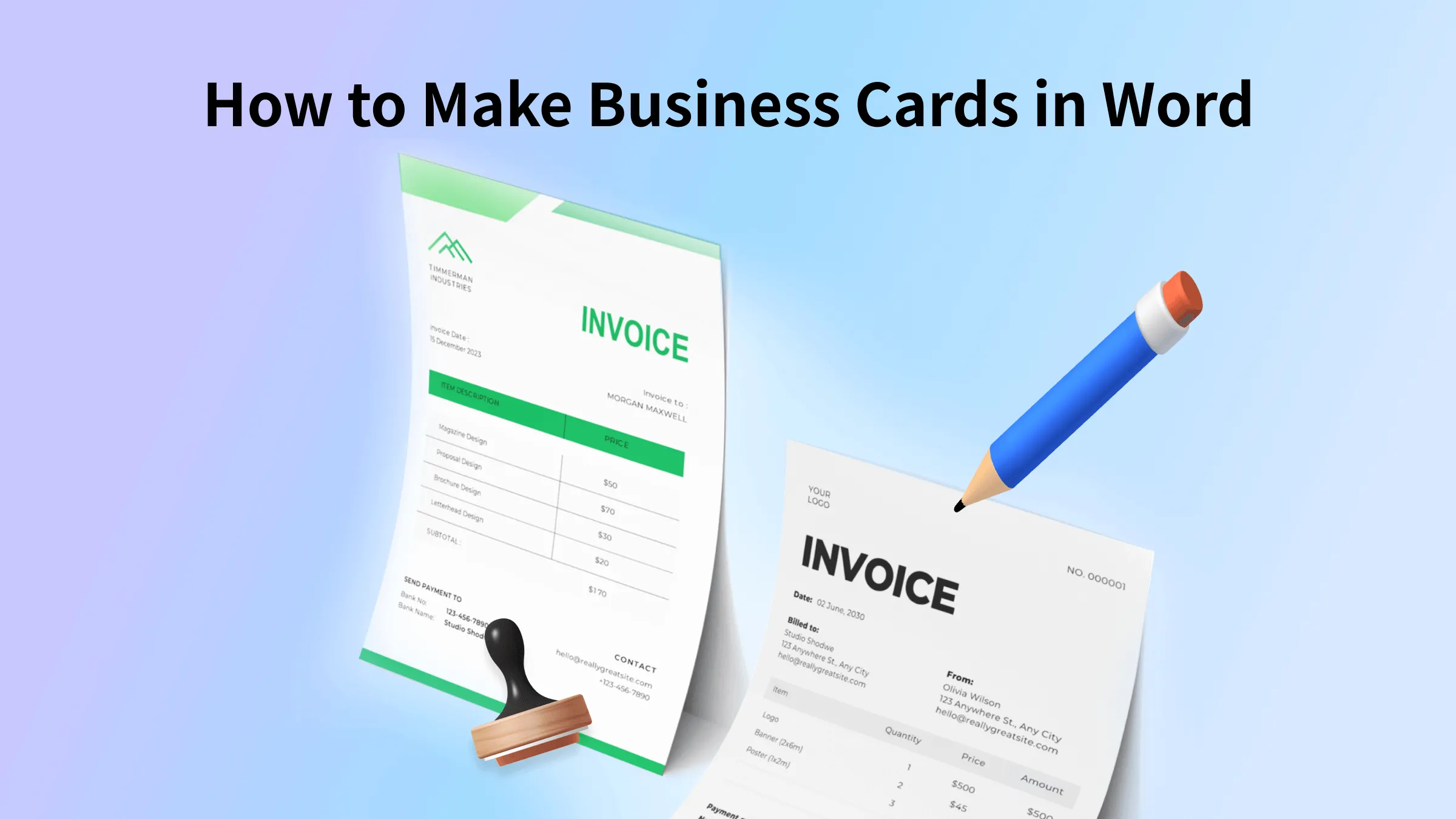 Make Business Cards in Word With Simple Steps