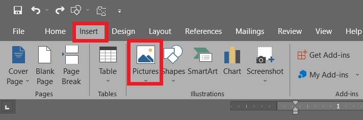insert pictures to Word