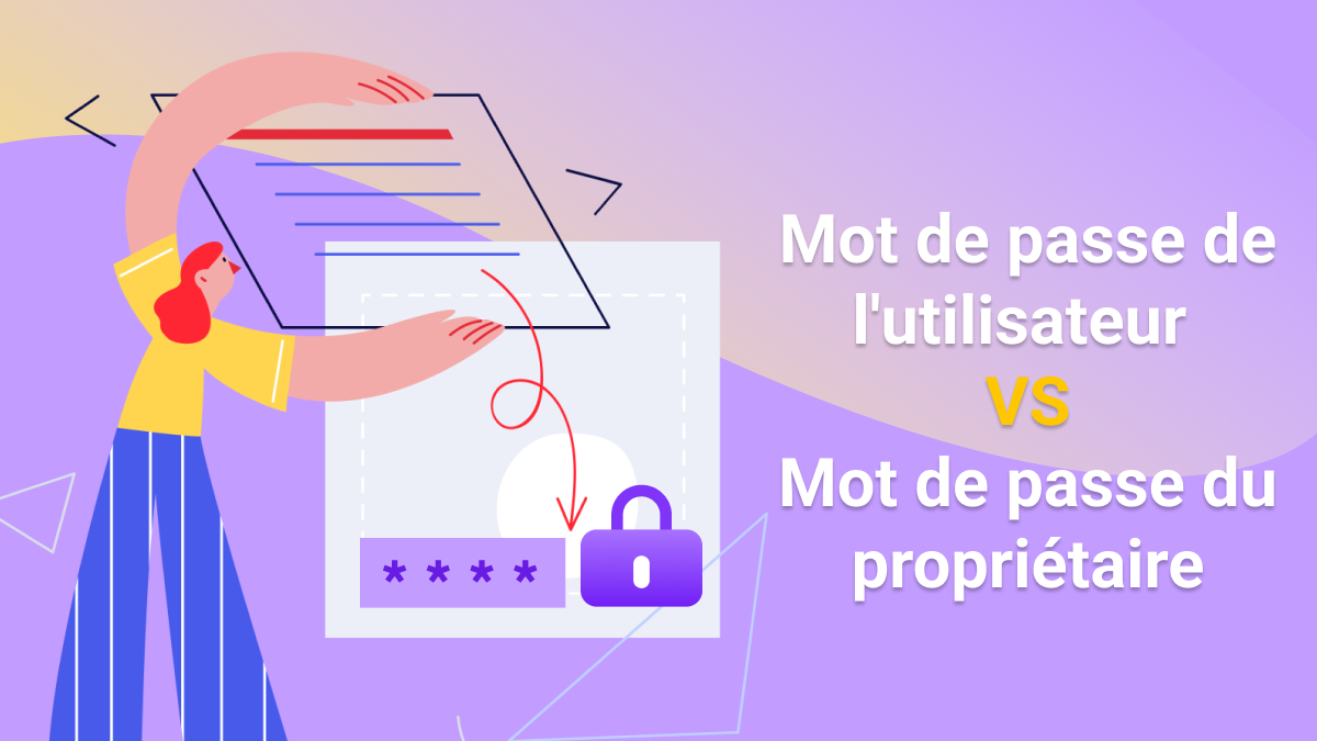 différence entre mot de passe d'utilisateur et celui de propriétaire