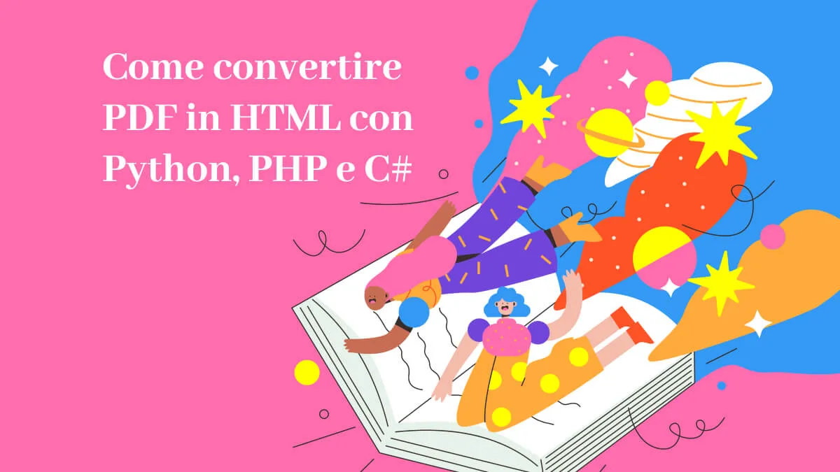 Come convertire PDF in HTML con Python, PHP e C#