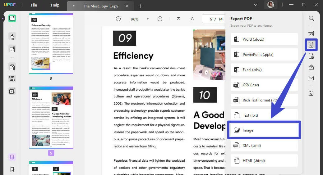 pdf to jpg converter pc click on export pdf
