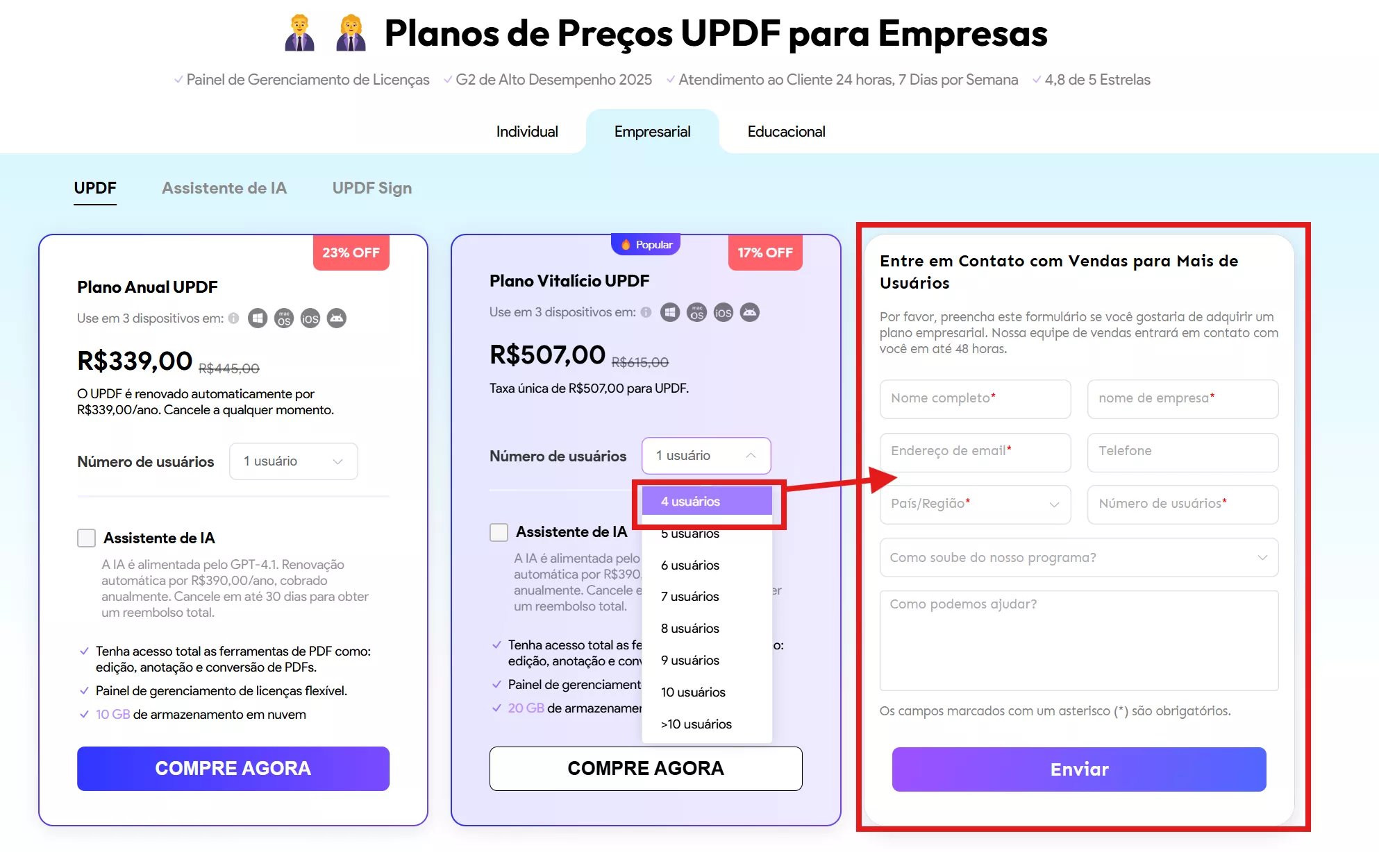 plano empresarial