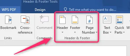 remove header and footer on mac