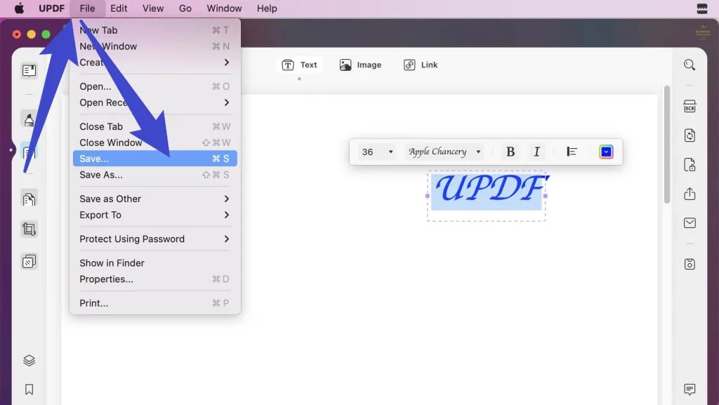 ¿Cómo puedo crear un archivo pdf en mac?