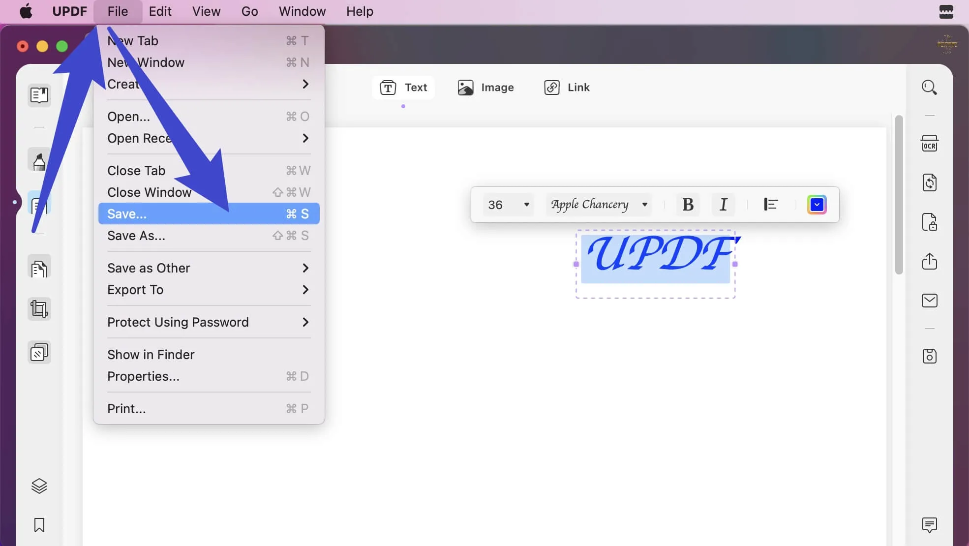 PDF auf Mac erstellen mit UPDF