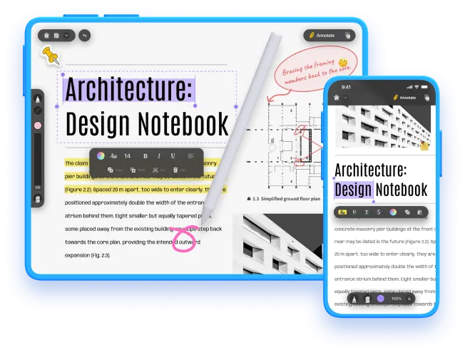 anotar pdf en ios