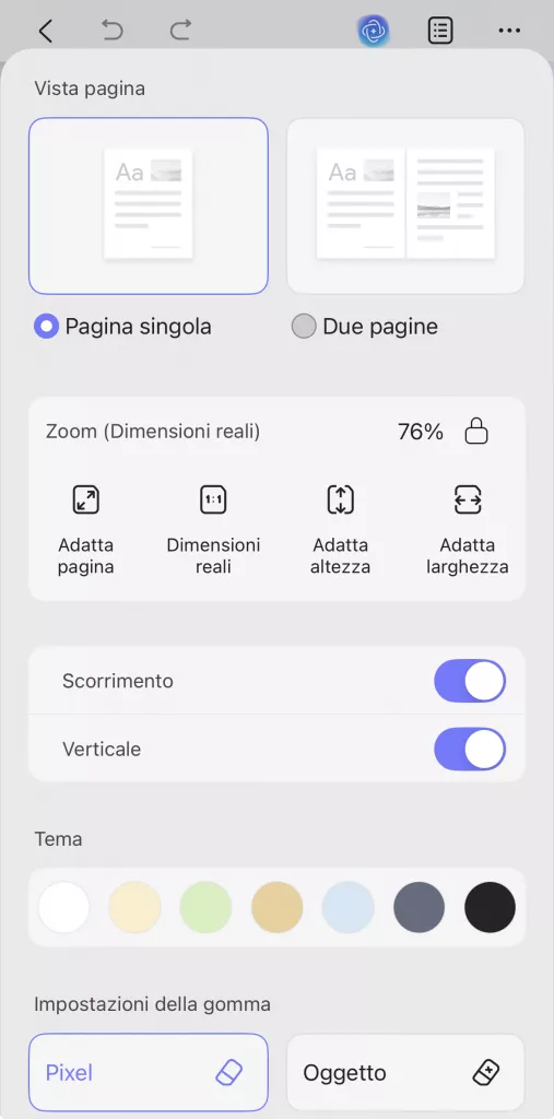 view settings ios