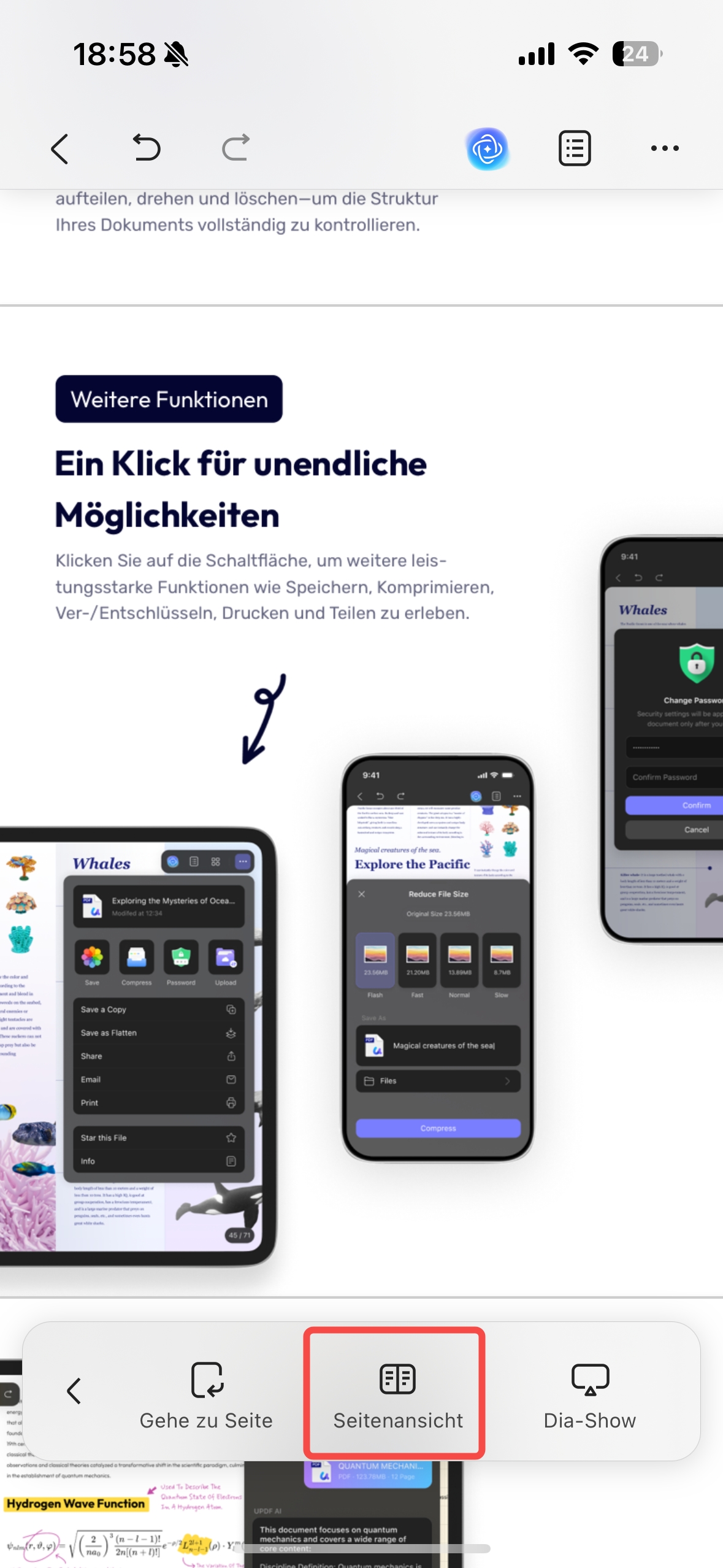 Seitenaufruf iOS