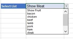 Access meat options