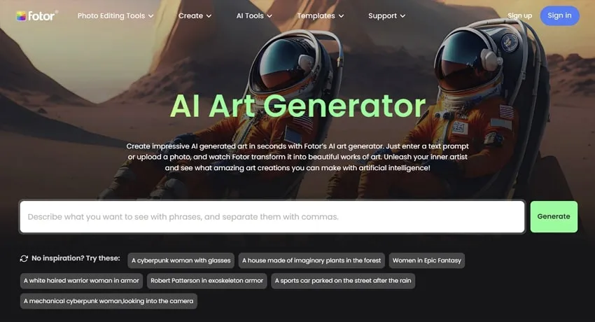 Fotor - AI Art Generator