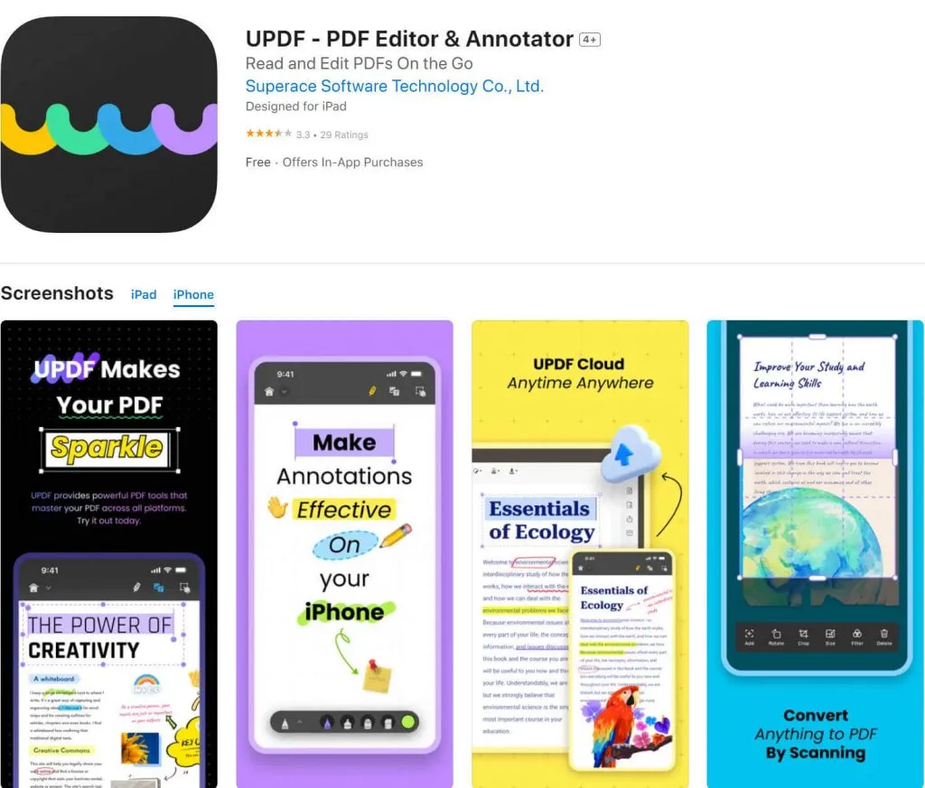 pdf highlighter app - updf