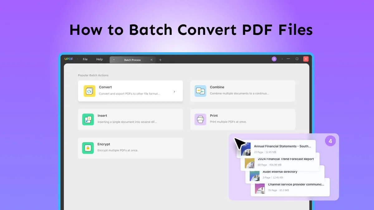 How to Batch Convert PDF to Save Time (In Easy Steps) | UPDF