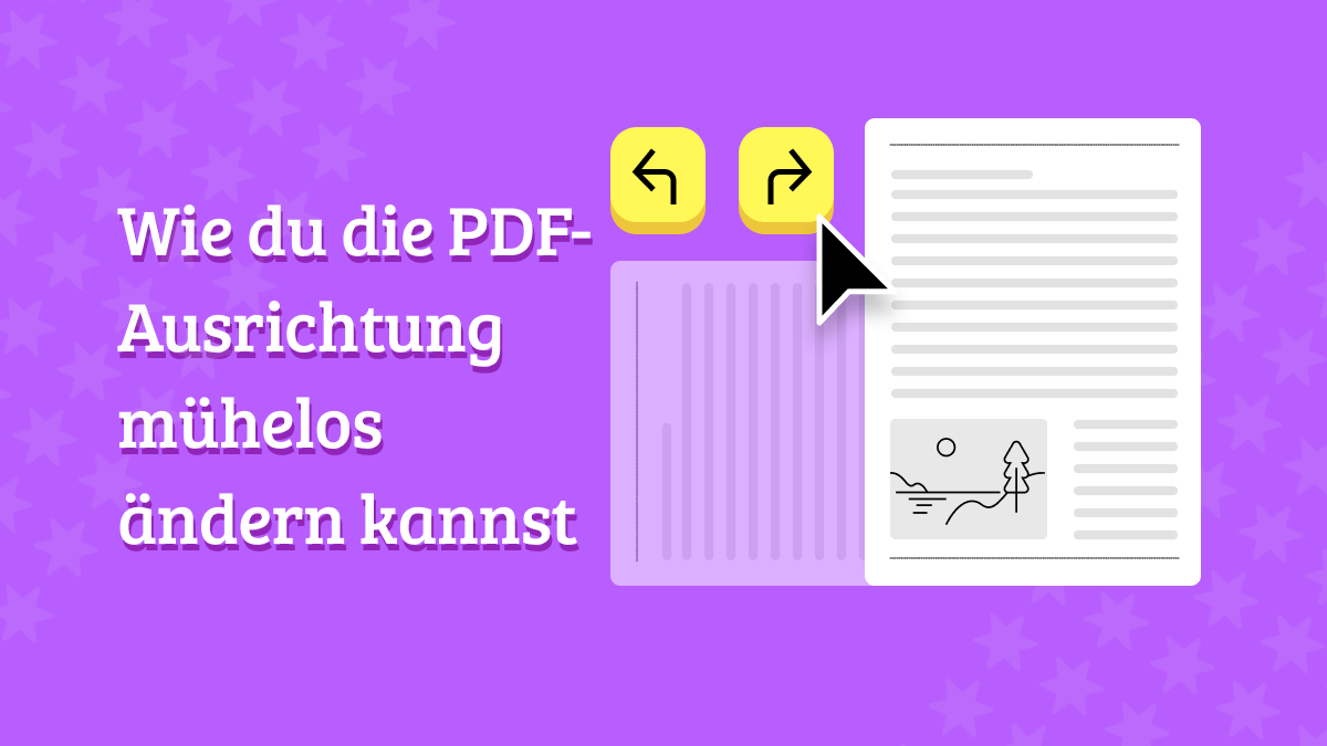 PDF Ausrichtung ändern