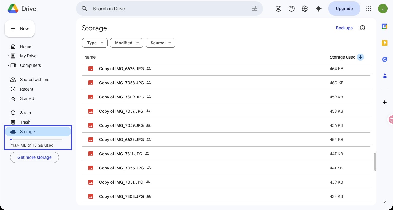 check google drive storage space