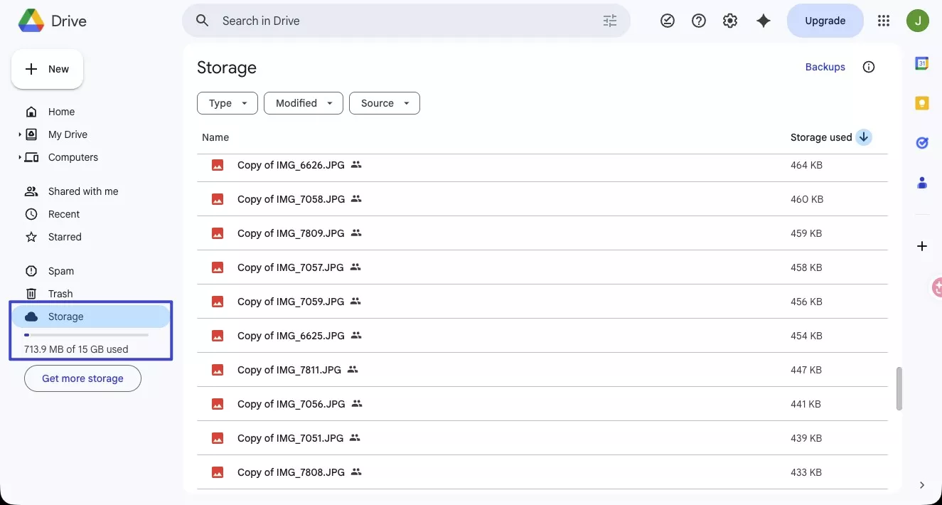 check google drive storage space