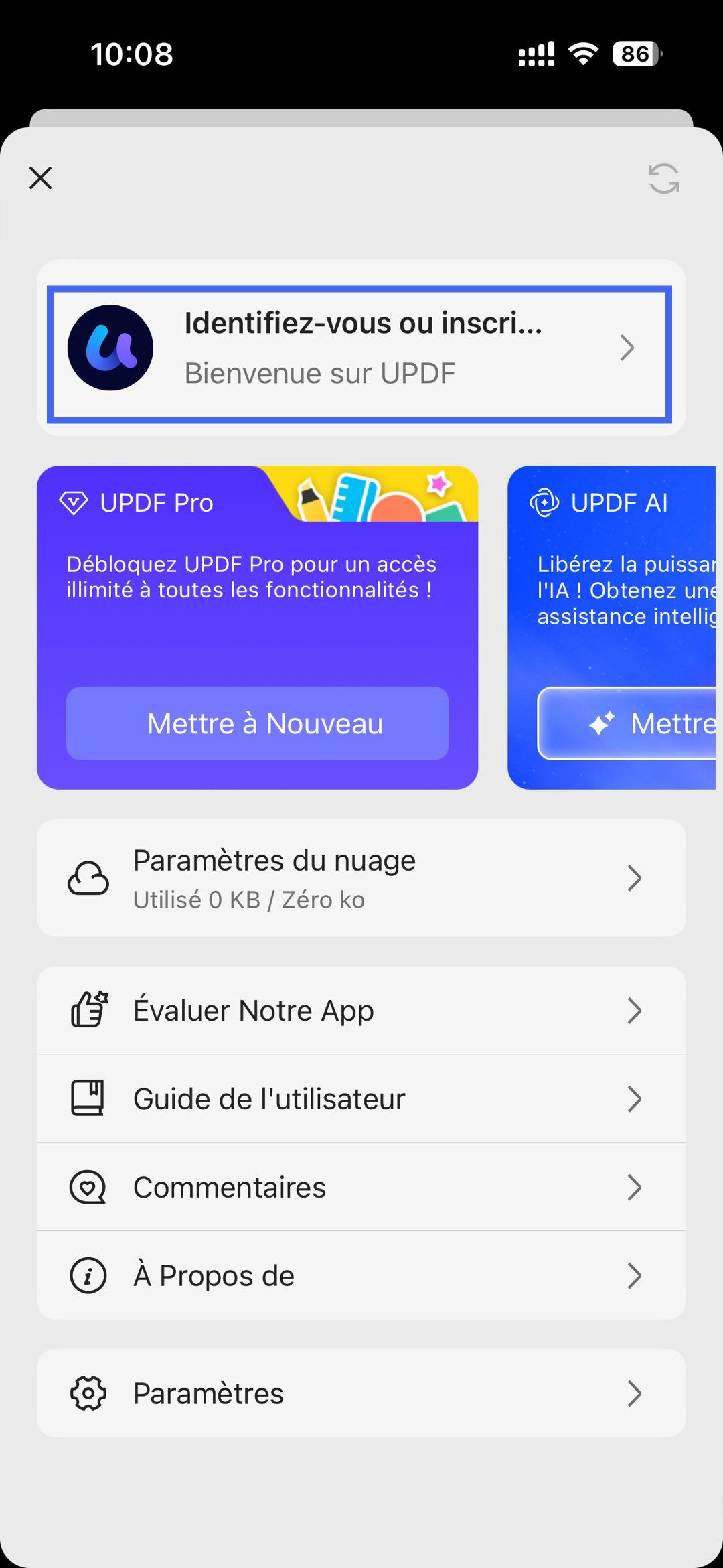 Mettre à jour UPDF vers Pro
