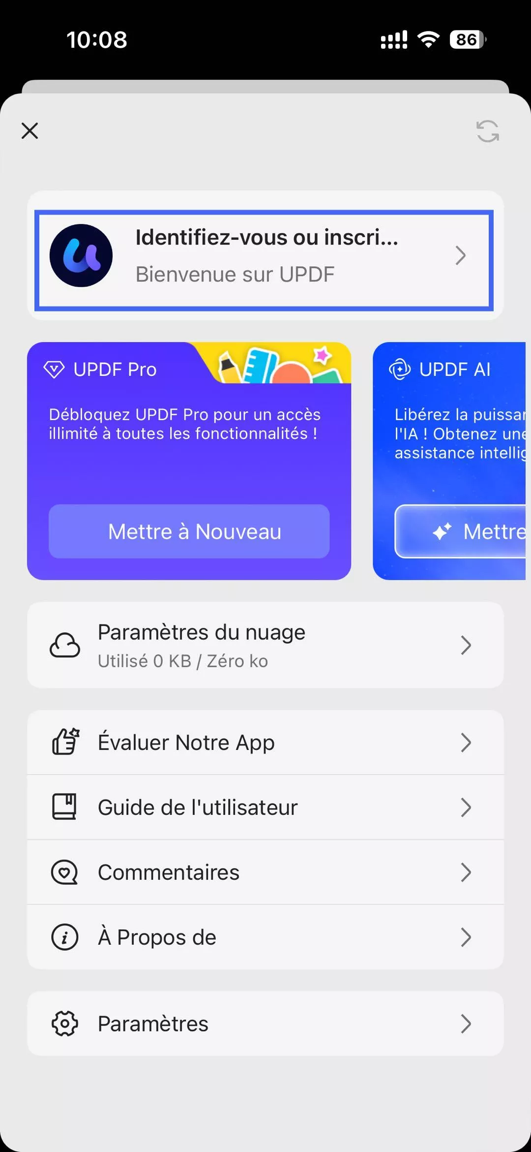 Mettre à jour UPDF vers Pro
