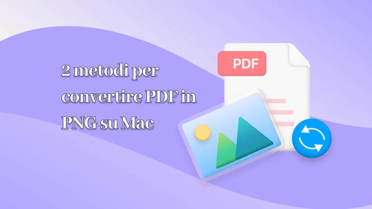 2 metodi per convertire PDF in PNG su Mac
