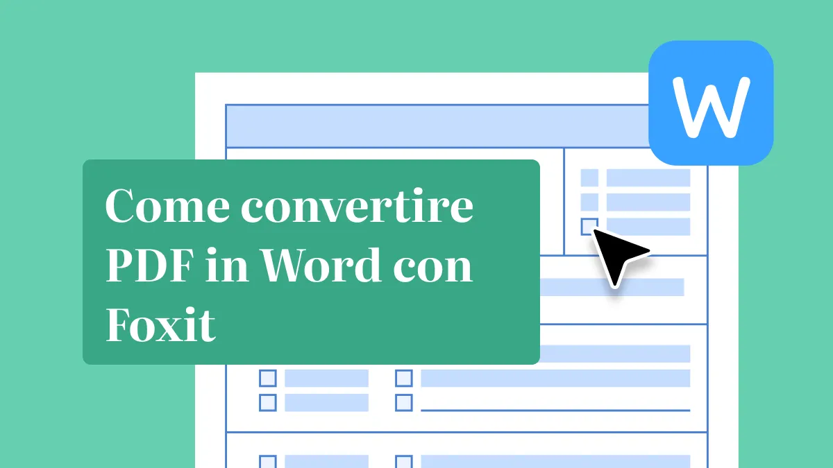 Da PDF a Word con Foxit