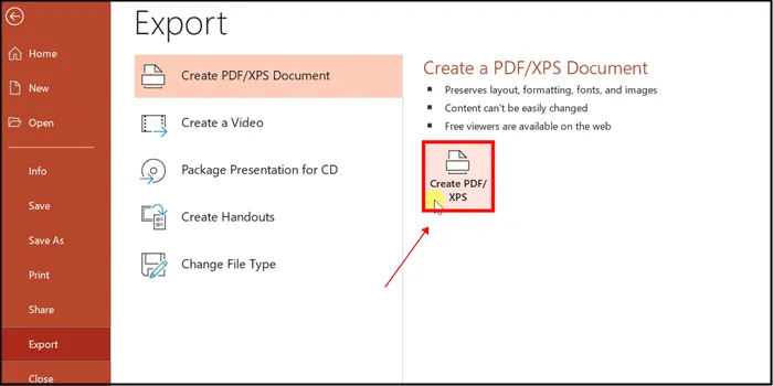 create pdf or xps