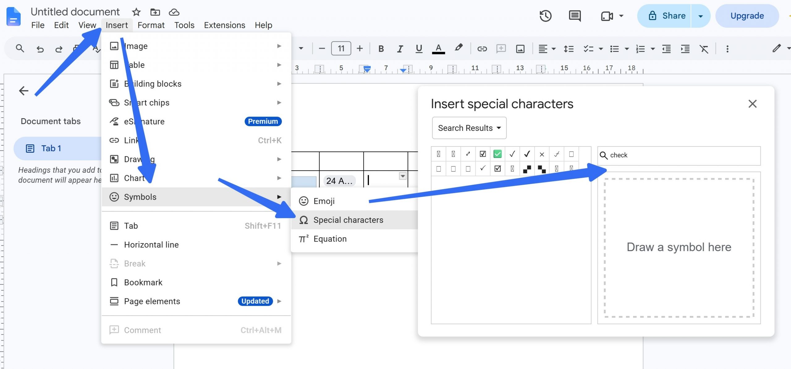 draw on google docs to make fillable pdf