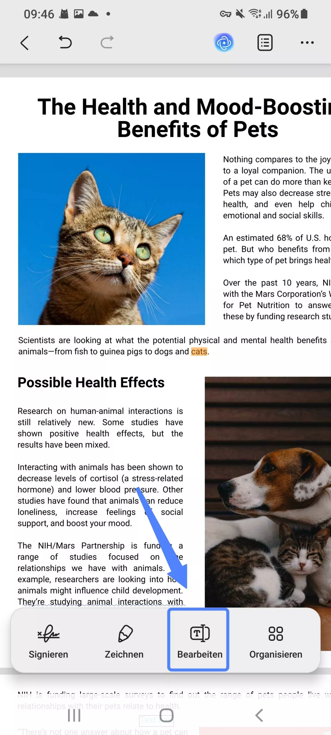 Vorhandene Bilder in PDF bearbeiten