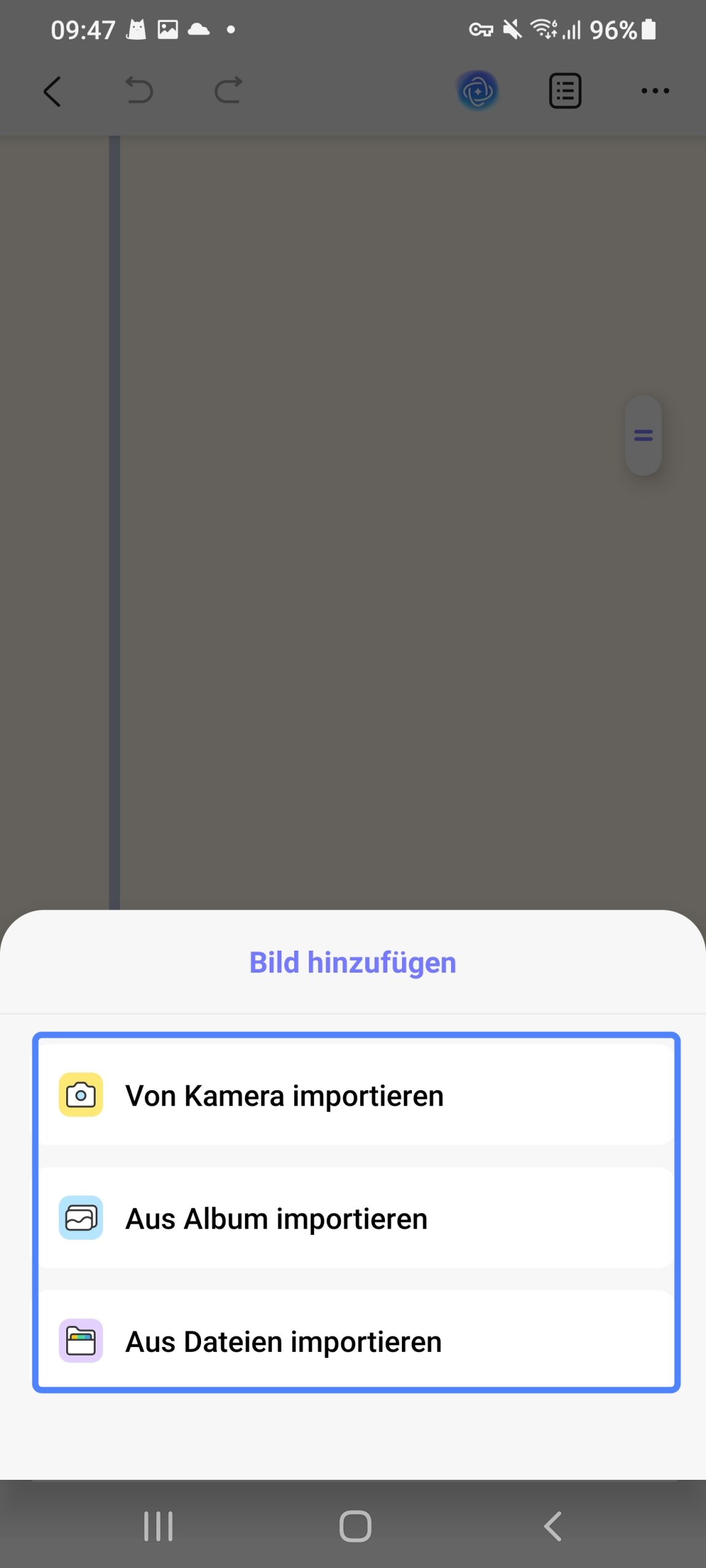 Neue Bilder in PDF importieren/hinzufügen
