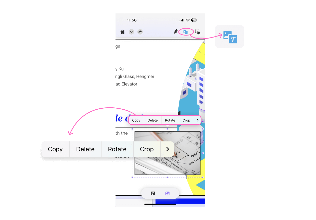 أفضل تطبيق مخطط لجهاز iPad لتحرير الصور بتنسيق PDF على نظام iOS