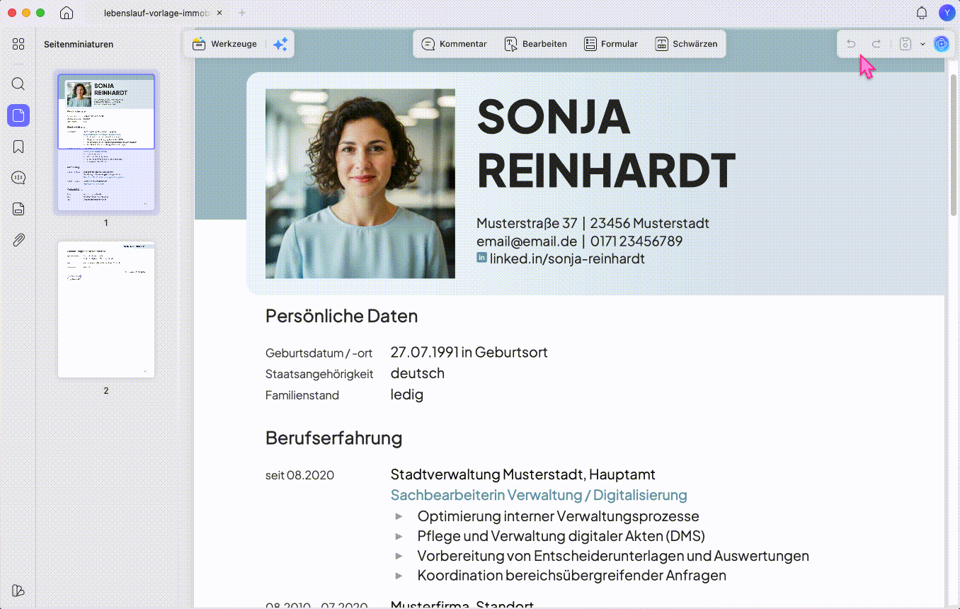 Schreibschutz später entfernen oder ändern