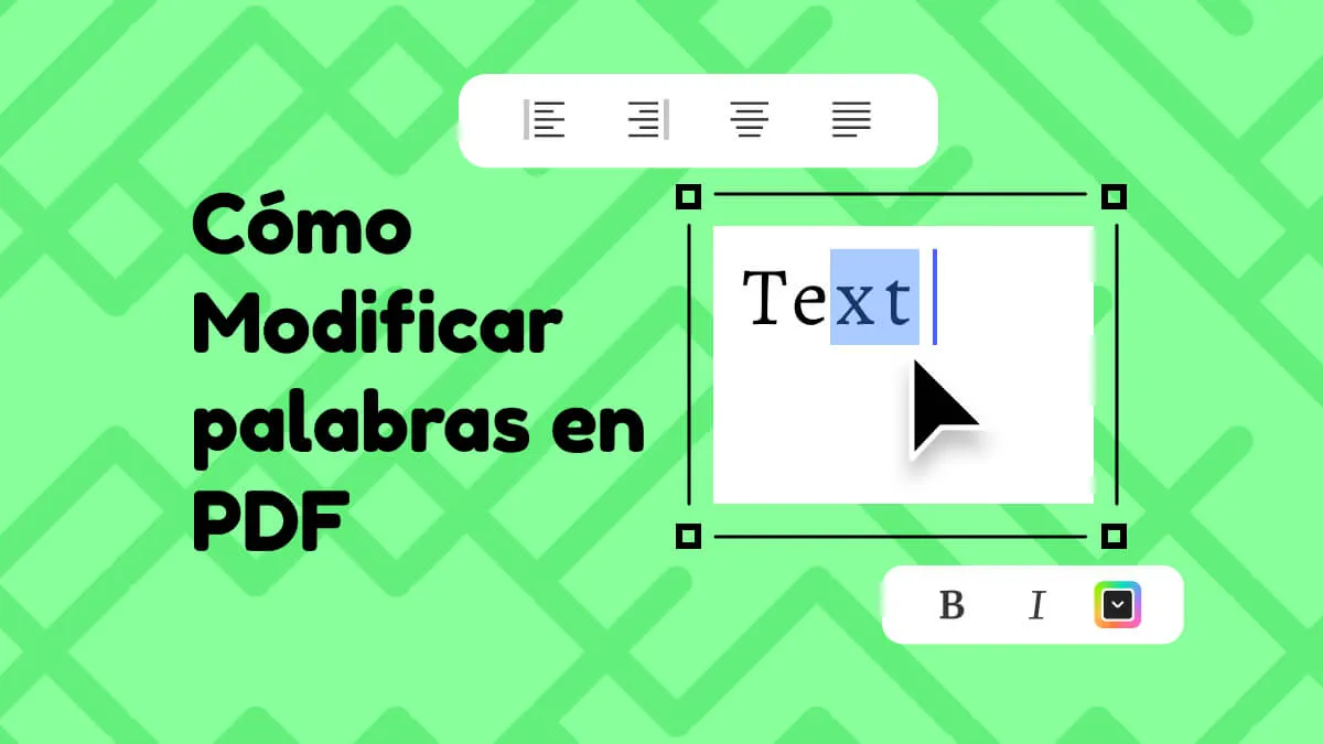 Cómo Modificar palabras en PDF