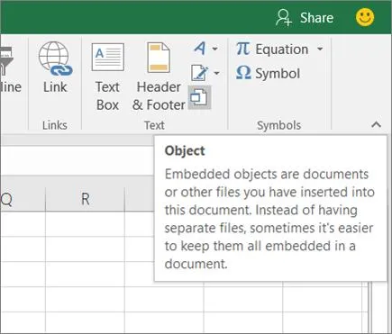 insert word document into excel using Inserting Object