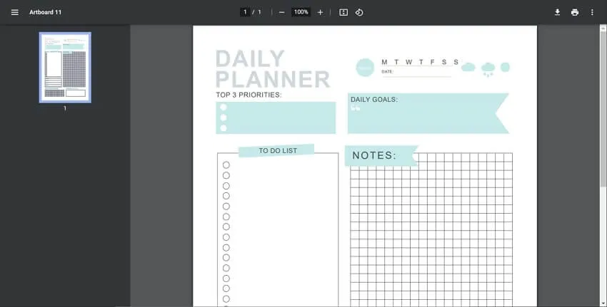 Goal Setting Template for Employees in PDF