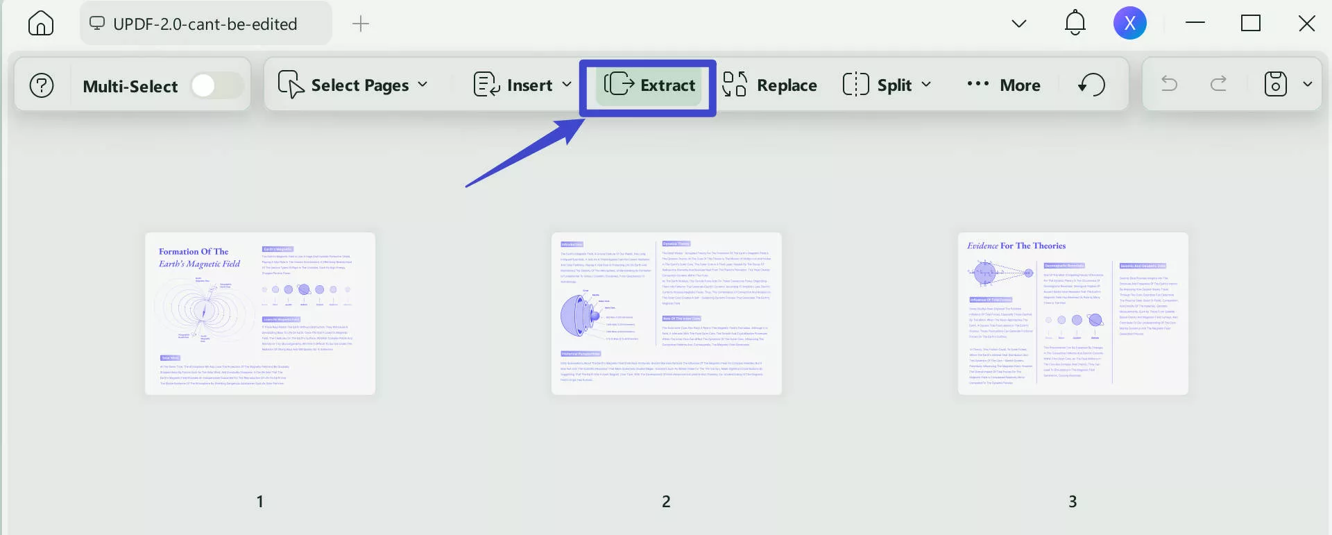 extract pages