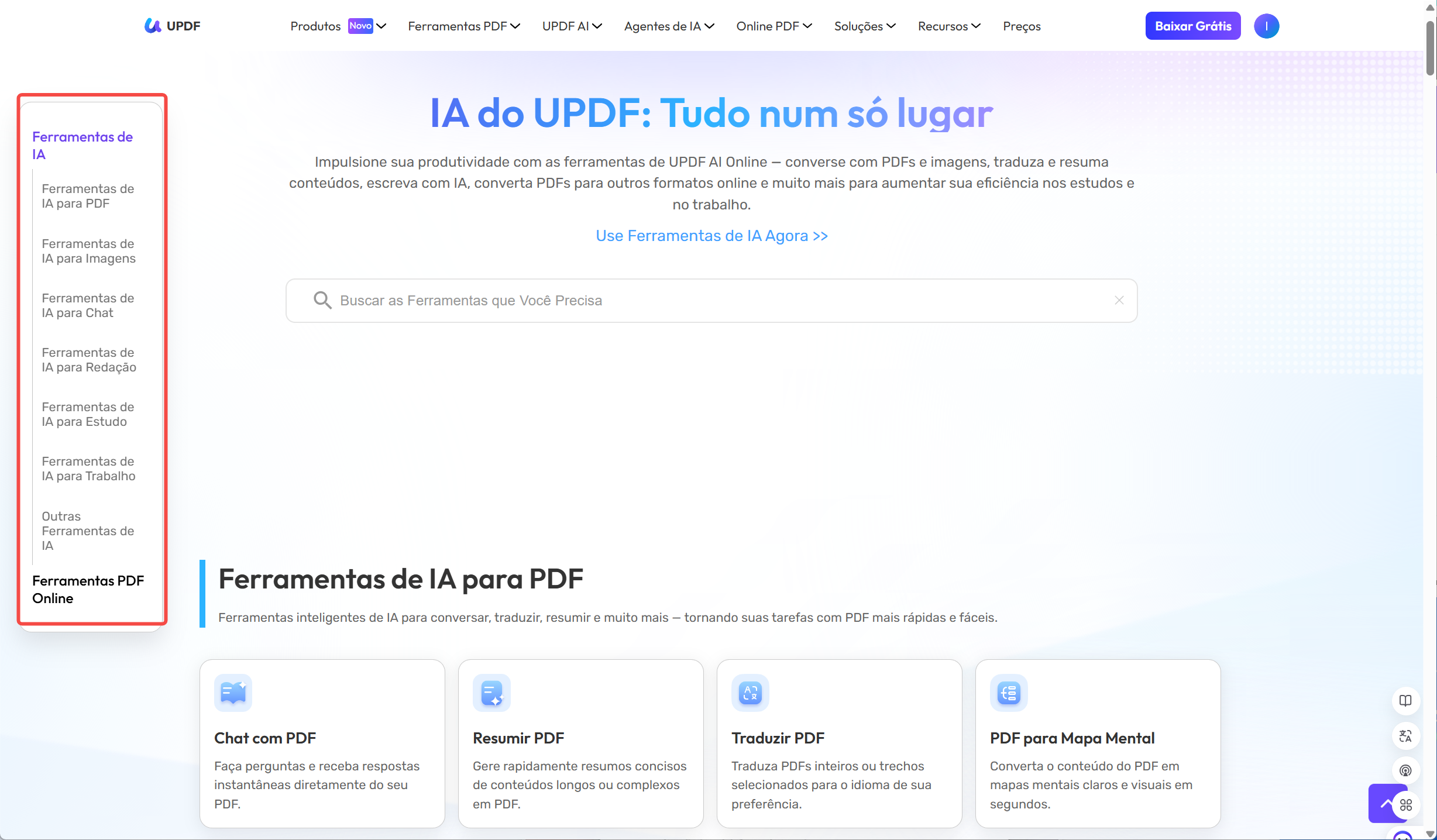 ferramentas de ia do updf