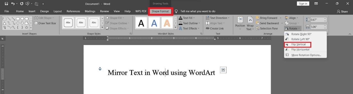 How to Flip or Mirror Text in Word Using 4 Methods | UPDF