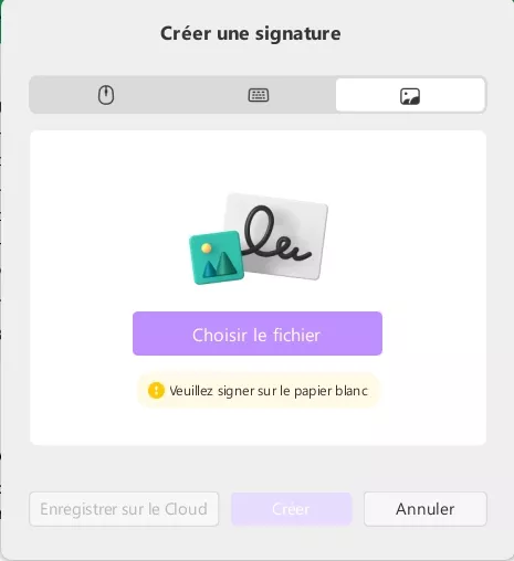 creer signature electronique