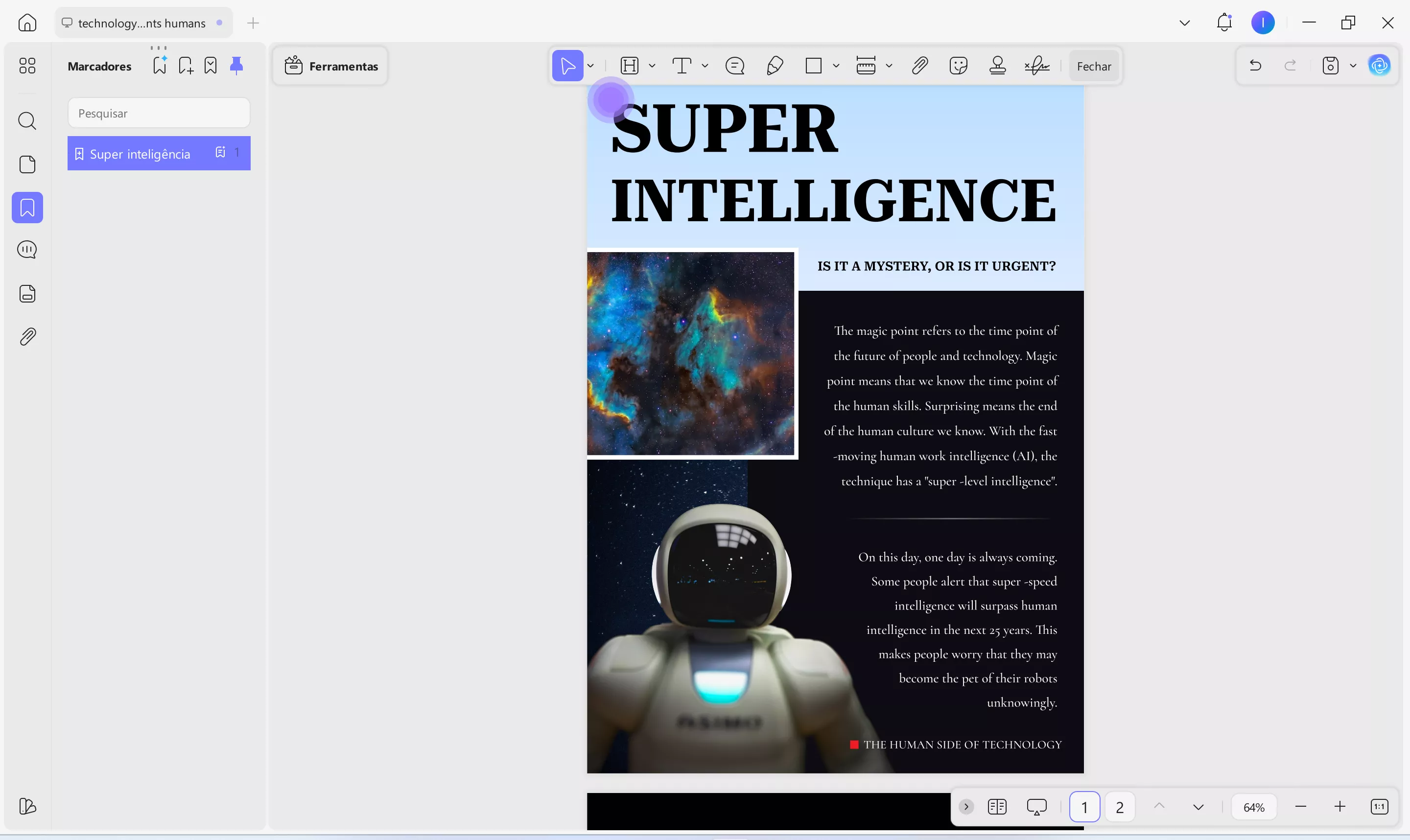 A IA pode gerar automaticamente um sumário bem estruturado com base nos títulos do artigo
