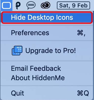 استخدم HiddenMe لإخفاء جميع أيقونات سطح المكتب لنظام التشغيل Mac