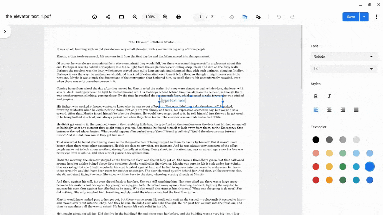 use chromebook gallery app edit pdf