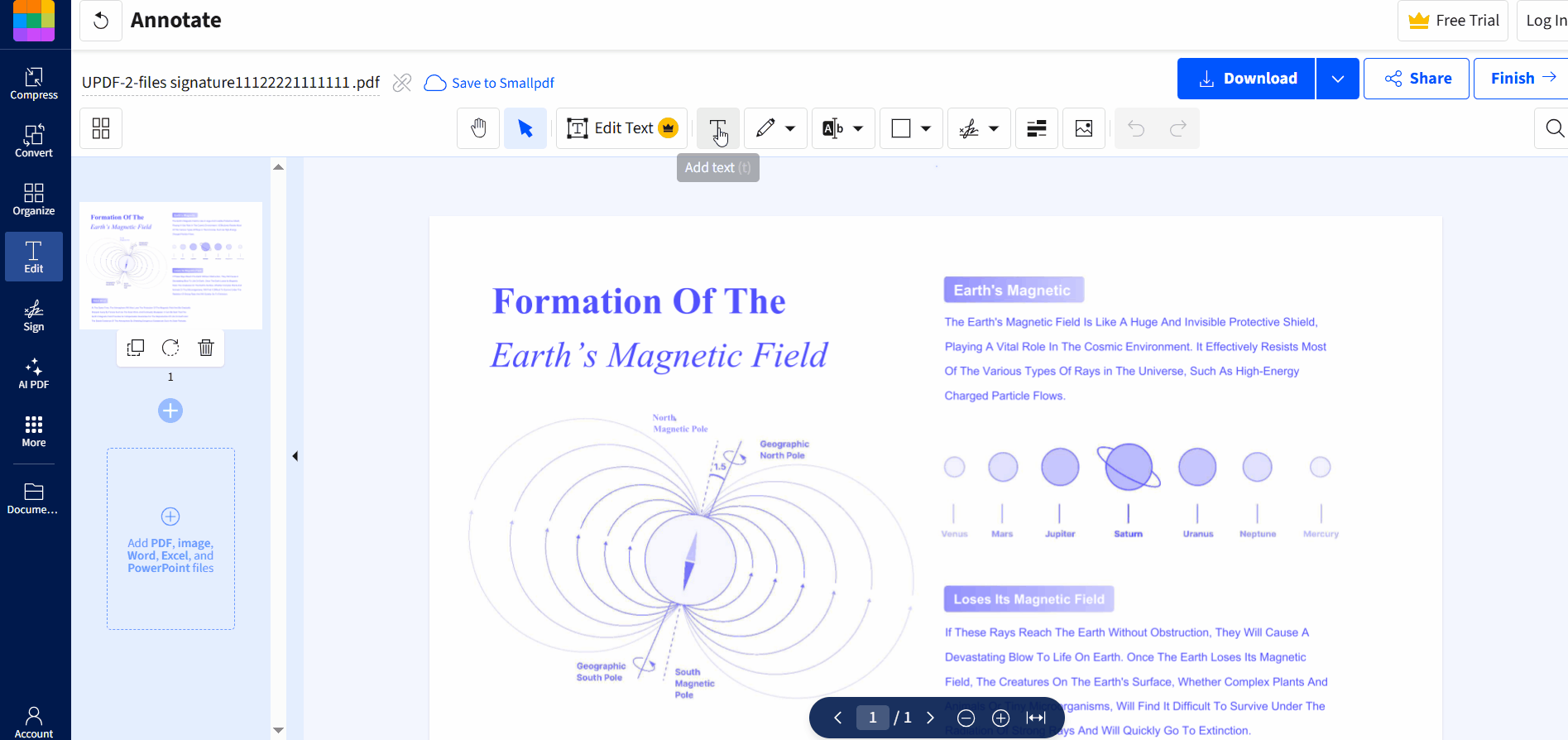 add highlight text online editor chromebook