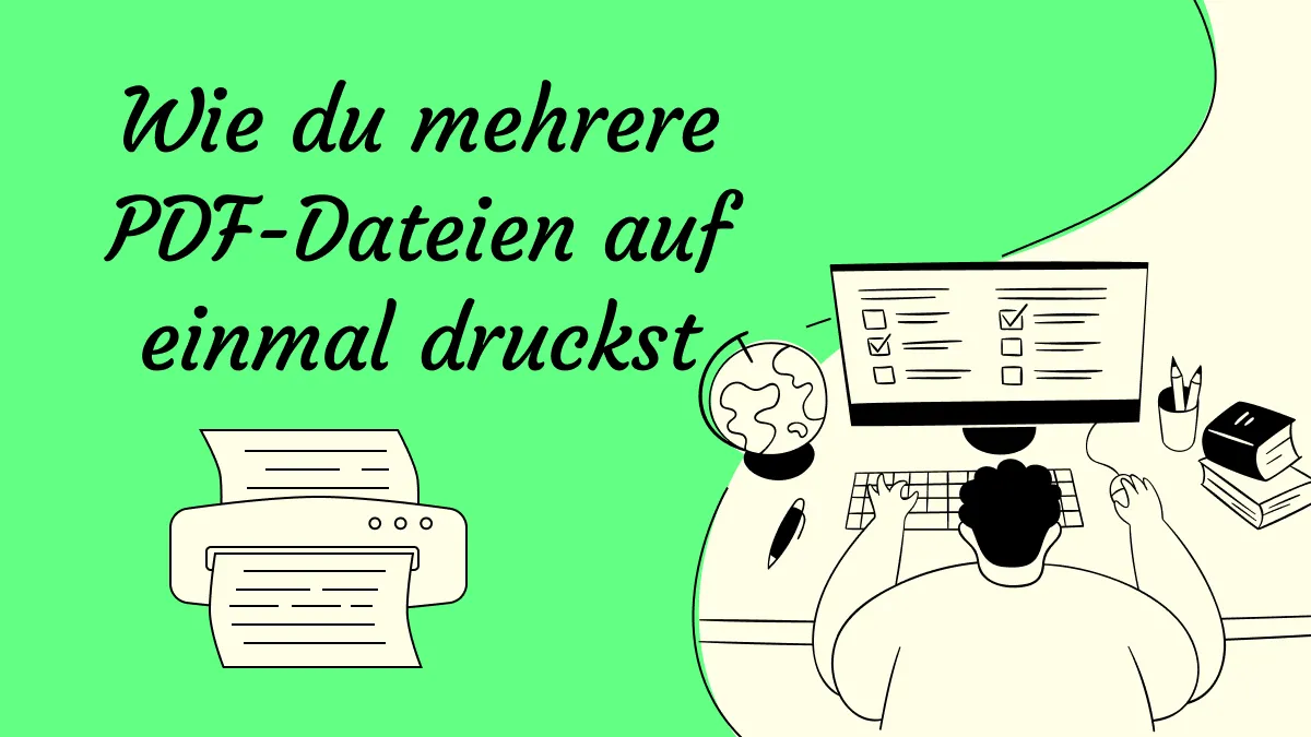 Wie du auf einmal mehrere PDF-Dateien druckst?