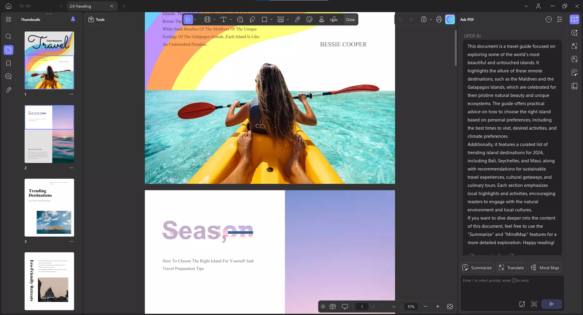 summarize any pdf file