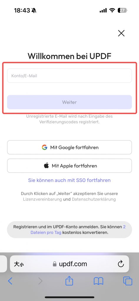 Lizenz einlösen